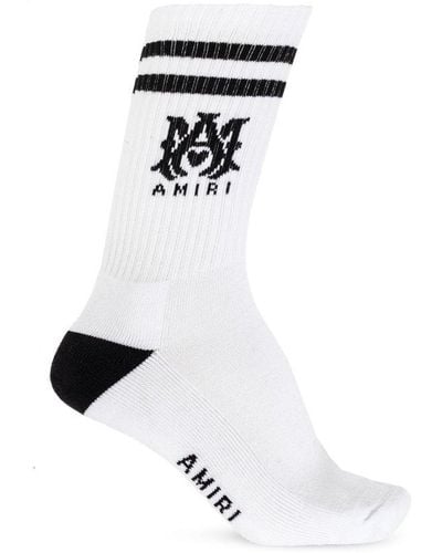 Amiri Ma Core Logo Socks - White