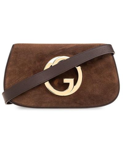 Gucci 'blondie' Shoulder Bag, - Brown