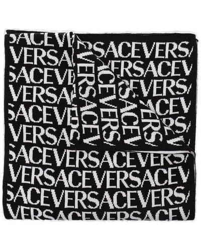 Versace Wool Scarf - Black