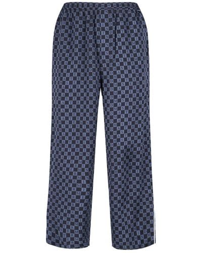 Vans X Mastermind Allover Printed Satin Trousers - Blue