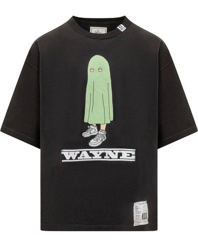 Maison Mihara Yasuhiro Graphic-printed Crewneck T-shirt - Black