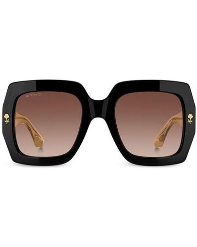 Etro Square-frame Sunglasses - Black