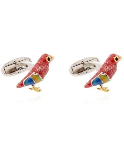 Paul Smith Macaw Parrot Cufflinks - Multicolor