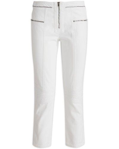 Isabel Marant Zip-detailed Jeans - White