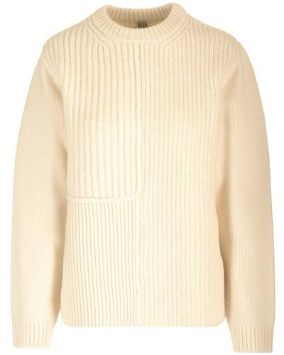 Totême Ribbed Wool Jumper - Natural