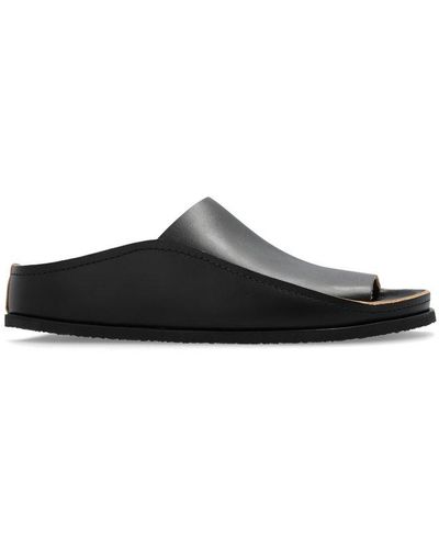 Lemaire Open Toe Slip-on Sandals - Black