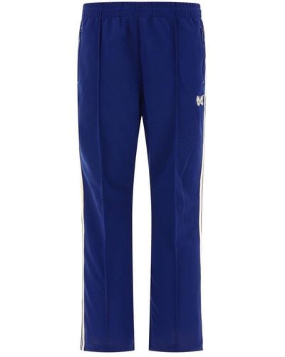 Needles Butterfly Embroidered Trackpants - Blue