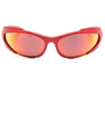 Balenciaga Wrap Around Frame Sunglasses - Pink