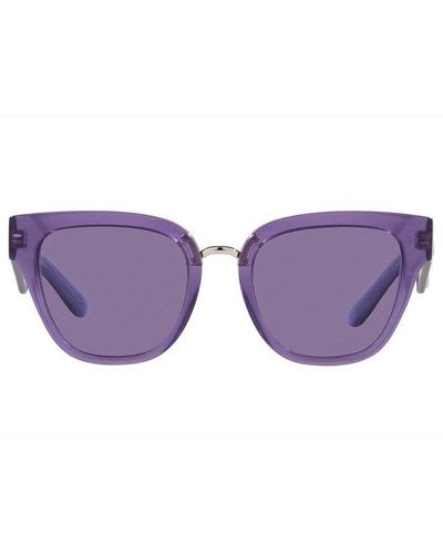 Dolce & Gabbana Butterfly Frame Sunglasses - Purple