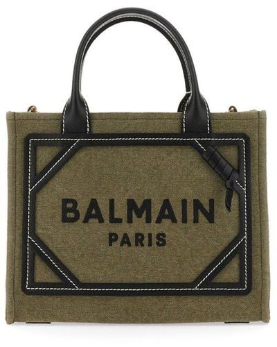Balmain B-army Small Shopper Bag - Green