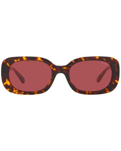 COACH Rectangle Frame Sunglasses - Pink