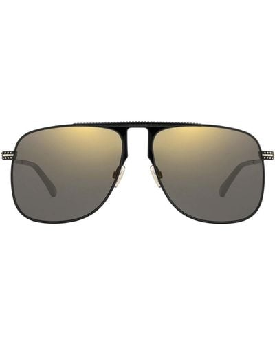 Jimmy Choo Aviator Frame Sunglasses - Black