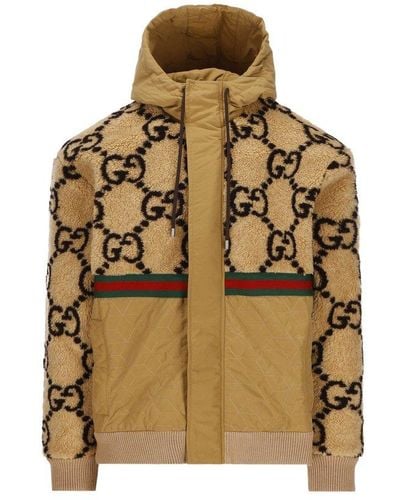 Padded jackets Gucci - GG jacquard nylon puffer jacket - 473612Z42181000