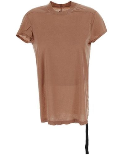 Rick Owens Short-sleeved Crewneck T-shirt - Brown