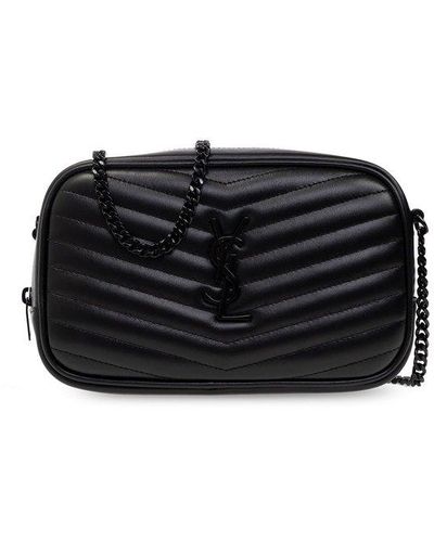 Saint Laurent Quilted Leather Lou Lou Belt Bag - Black Waist Bags, Handbags  - SNT64483