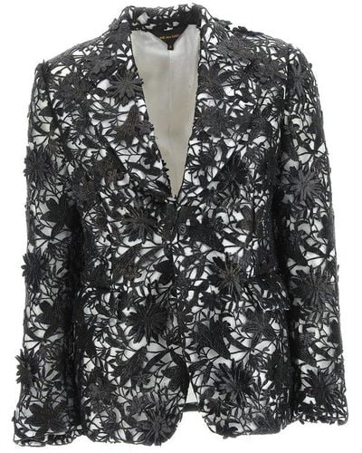 Comme des Garçons Single-breasted Tailored Blazer - Gray
