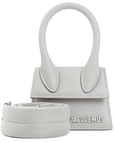 Jacquemus Le Chiquito Logo Plaque Mini Shoulder Bag - Grey