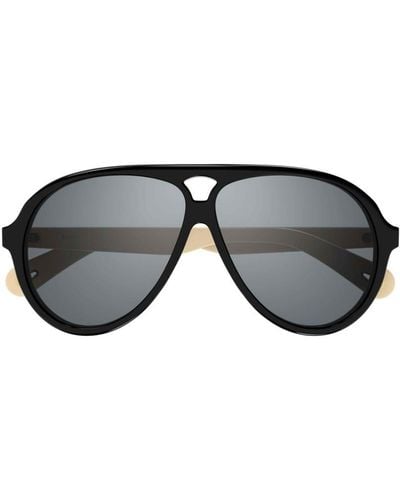 Chloé Aviator Sunglasses - Black