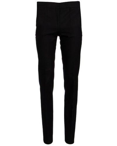 Givenchy High-waisted Straight Leg Trousers - Black