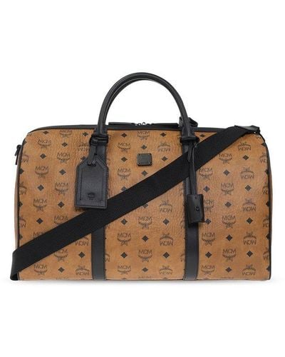 Mcm Women's Suitcase in Visetos - Brown - Luggage