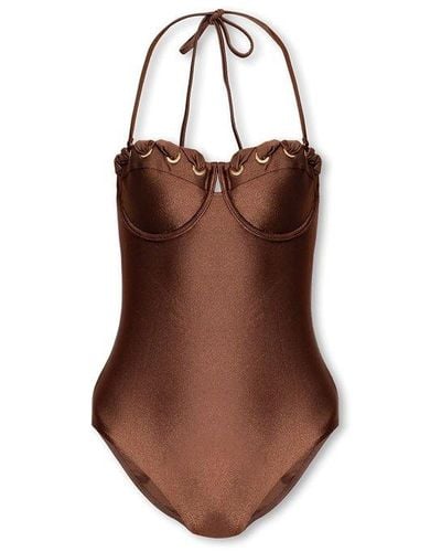 Zimmermann One-Piece Swimsuit - Brown