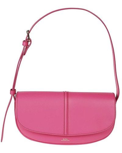 A.P.C. Half-moon Betty Shoulder Bag - Pink
