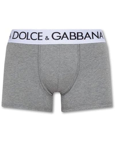 Dolce & Gabbana Boxers With Logo - Gray