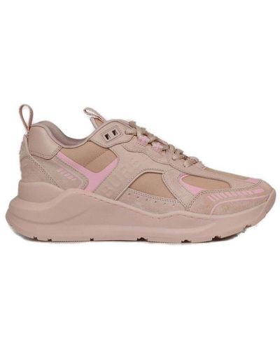 Burberry Leather & Mesh Trainer - Pink