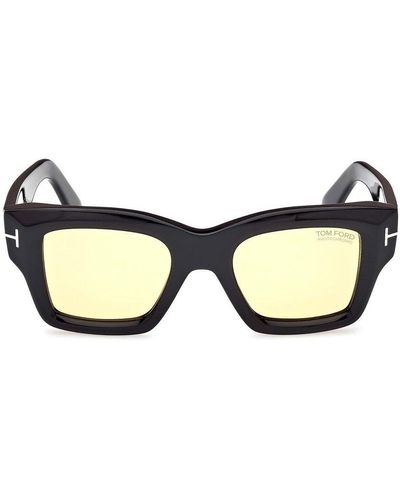 Tom Ford Ilias Square Frame Sunglasses - Blue