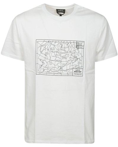 A.P.C. T-shirt Carl - White