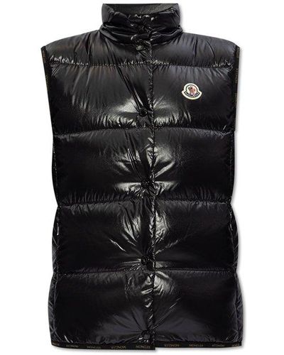 Moncler Badia Zip-up Puffer Vest - Black