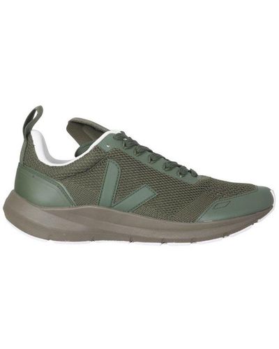 RICK OWENS VEJA Performance Runner Lace-up Trainers - Green