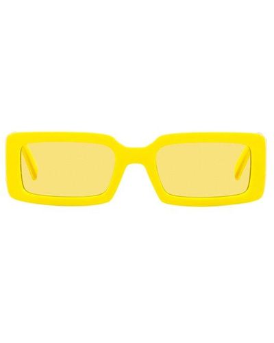 Dolce & Gabbana Rectangle-frame Sunglasses - Yellow