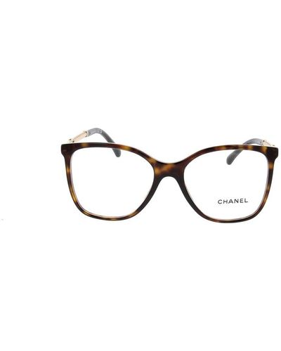 Chanel - Square Sunglasses - Gold Transparent - Chanel Eyewear - Avvenice