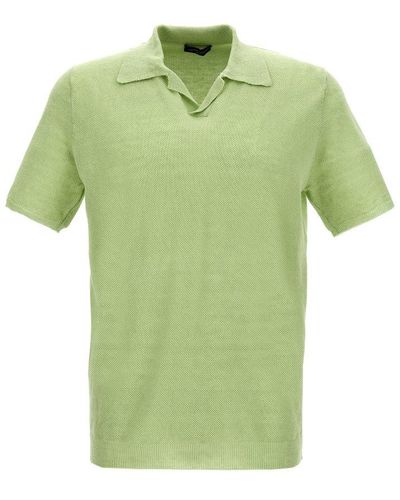 Roberto Collina Knit Polo Shirt - Green
