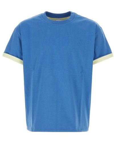 Bottega Veneta Cerulean Blue Cotton Oversize T-shirt