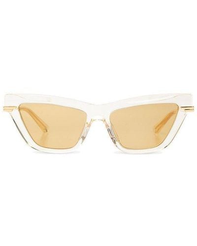 Bottega Veneta 'classic' Sunglasses, - Yellow