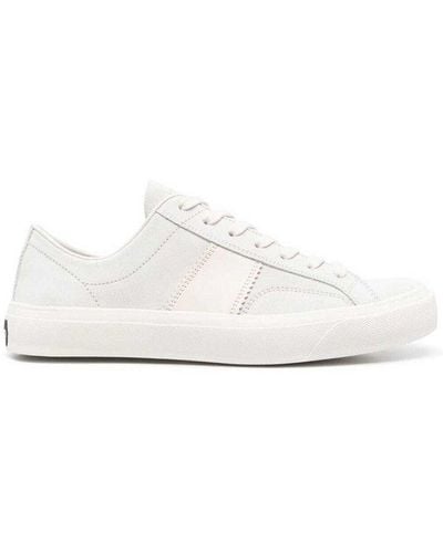 Tom Ford Round-toe Low-top Sneakers - White