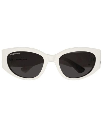 Balenciaga Round-frame Sunglasses - White