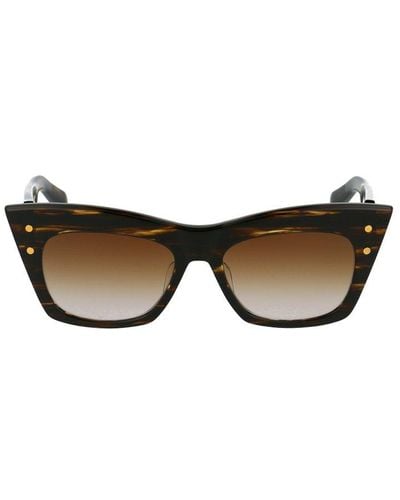 BALMAIN EYEWEAR Tortoiseshell-effect Sunglasses - Brown