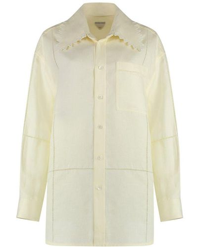 Bottega Veneta Front Pocket Buttoned Shirt - White