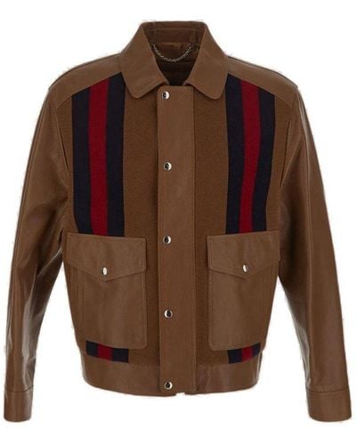 Gucci Leather Jacket - Brown