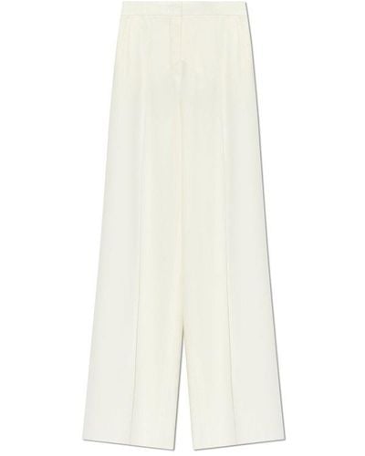 Max Mara High Waisted Straight-leg Trousers - White