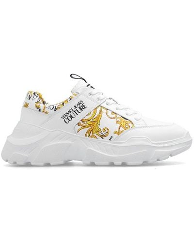 Versace Speedtrack Baroccoflage-print Lace-up Trainers - White