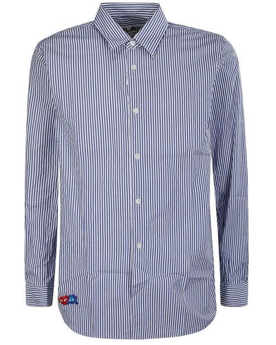 COMME DES GARÇONS PLAY Striped Shirt - Blue