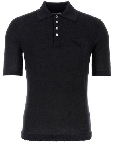 Bottega Veneta Slim Fit Polo Shirt - Black