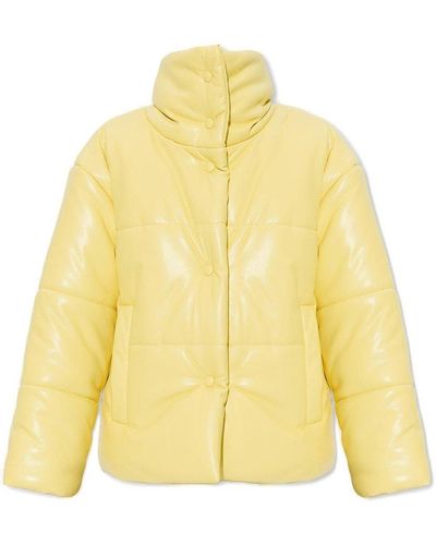 Nanushka Hide Puffer Jacket - Yellow