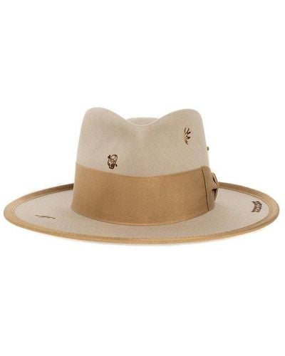Nick Fouquet Savage Coast Fedora Hat - Natural