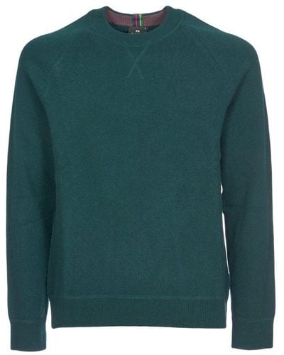 PS by Paul Smith Crewneck Knitted Jumper - Green