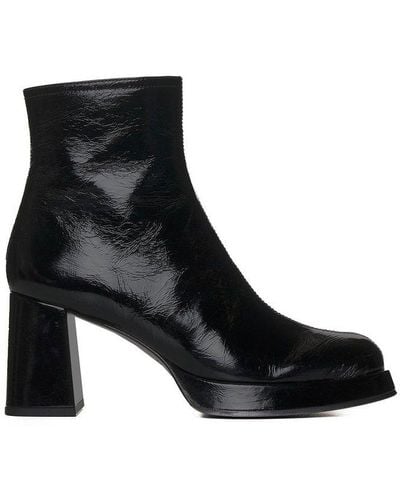 Chie Mihara Katrin Square-toe Zipped Boots - Black